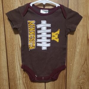 rivalry threads Minnesota football baby one piece 3-6 Months 100% Cotton